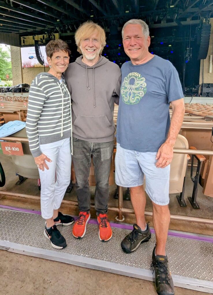 A Bethel Woods moment Jeffrey would have loved—his parents with his musical idol, Trey Anastasio of Phish